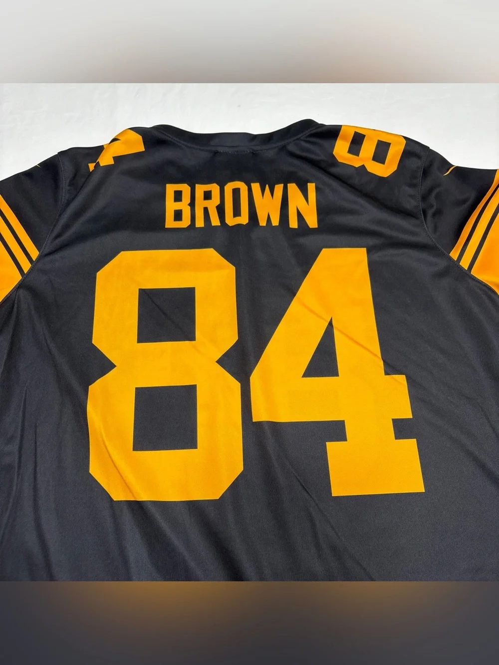 Pittsburgh Steelers #84 Antonio Brown Jersey Nike Color Rush Woman’s Large